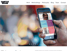 Tablet Screenshot of emotivebrand.com